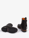 Inclement Cropped Tassel Boot - Black