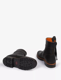 Inclement Cropped Tassel Boot - Black