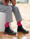 Lambswool Socks - Brown/Pink