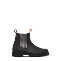 Oscar Leather Boot - Black/Gunmetal