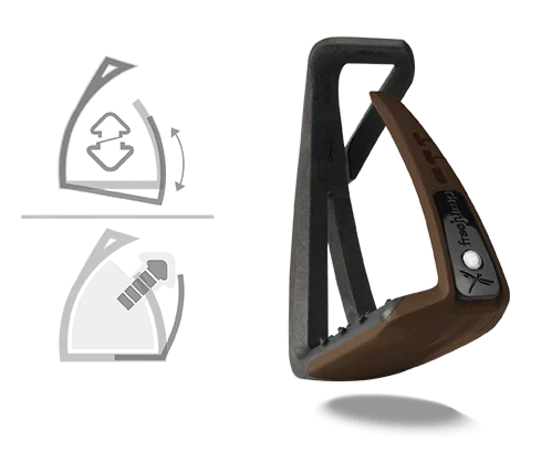 Soft'Up Lite Stirrups - Choco