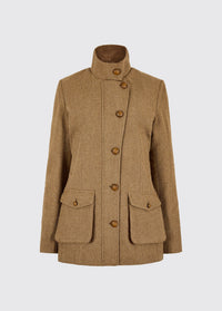 Willow Tweed Utility Jacket - Camel Twill