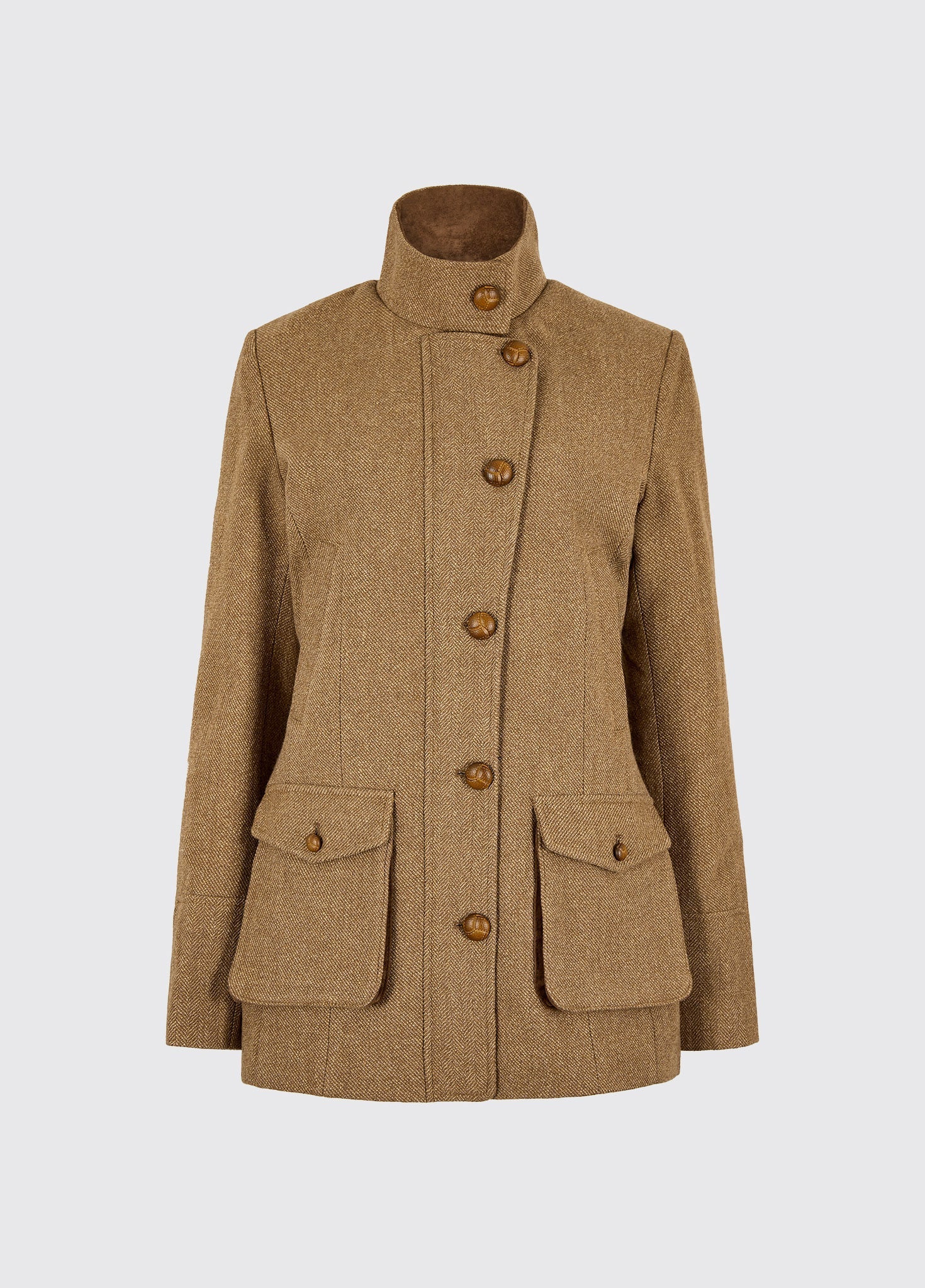 Willow Tweed Utility Jacket - Camel Twill