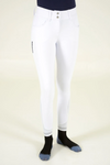Full Grip American Breeches w/ Perf Logo Tape Piquet - White (Size 42 & 46)