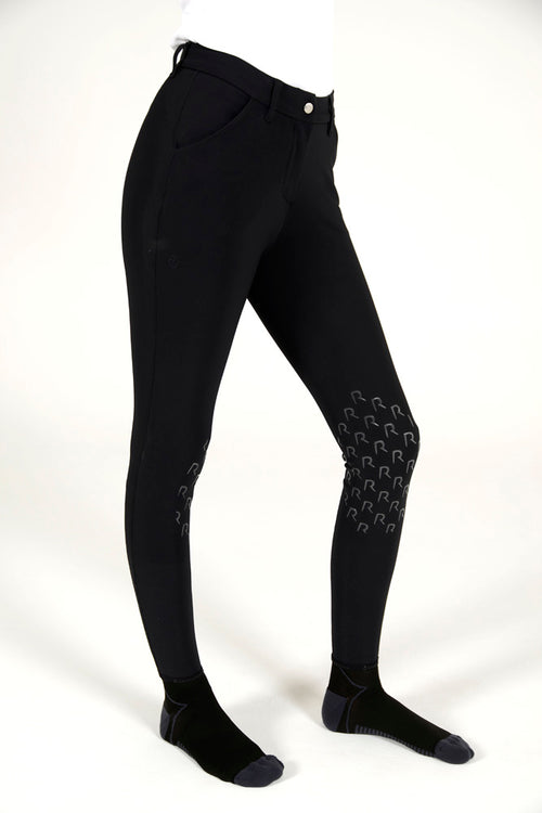 Cavalleria Toscana - Knee High Perforated Breeches - Black