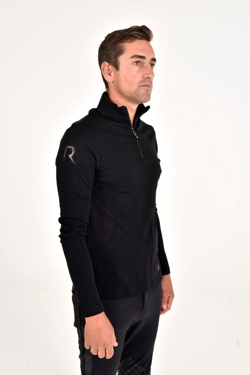 Men's R-Evo Premier Wool L/S Turtleneck - Black