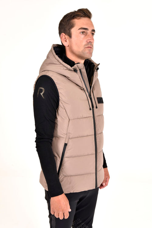 Geo Nylon Hooded Vest - 4B00
