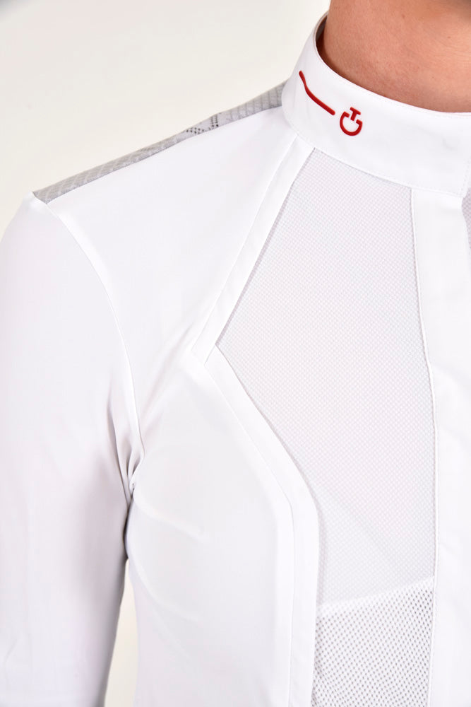 Revo Tech Knit L/S Competition Shirt - White