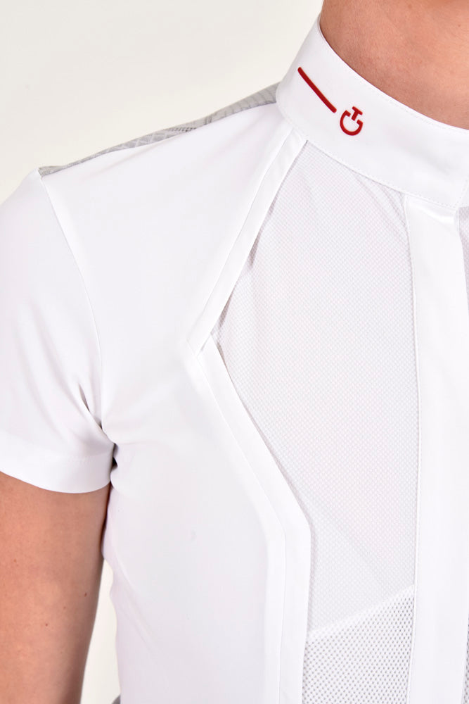 Revo Tech Knit Short Sleeve Competition Shirt - White