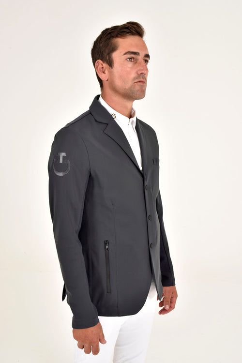 R-Evo Tech Knit Zip Men's Jacket - Dark Grey (Size 46)