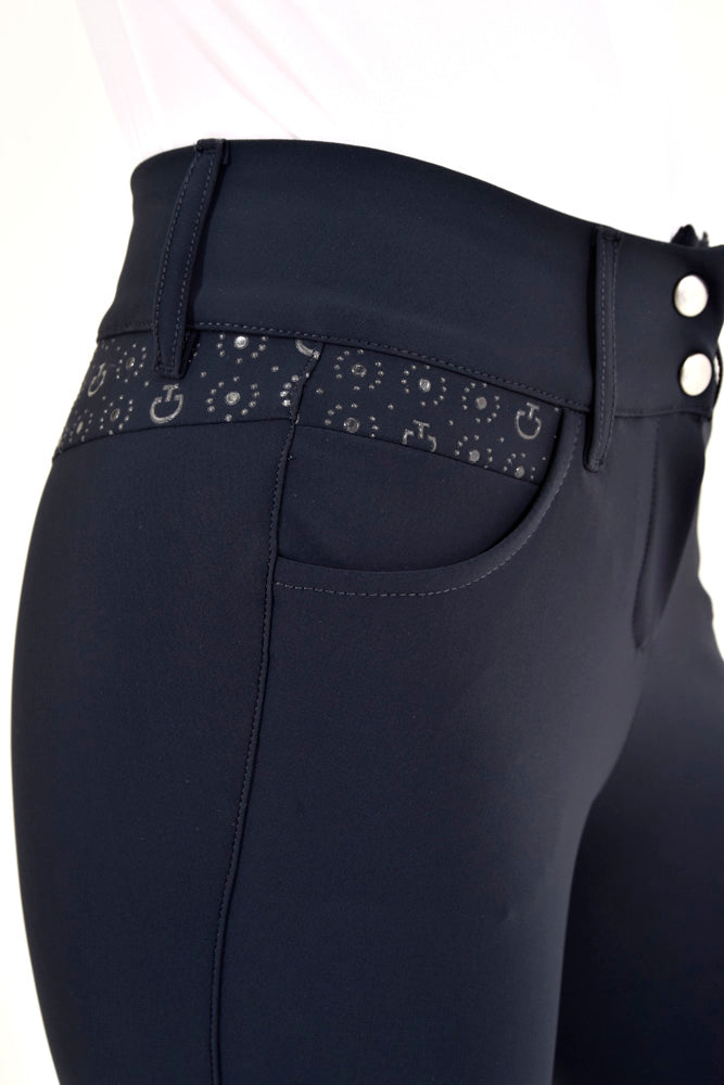 CT Motif Print Jumping Breeches - Navy