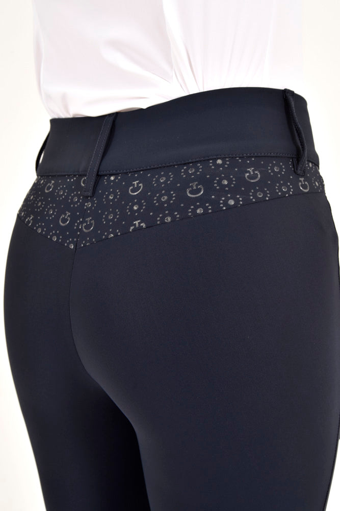 CT Motif Print Jumping Breeches - Navy