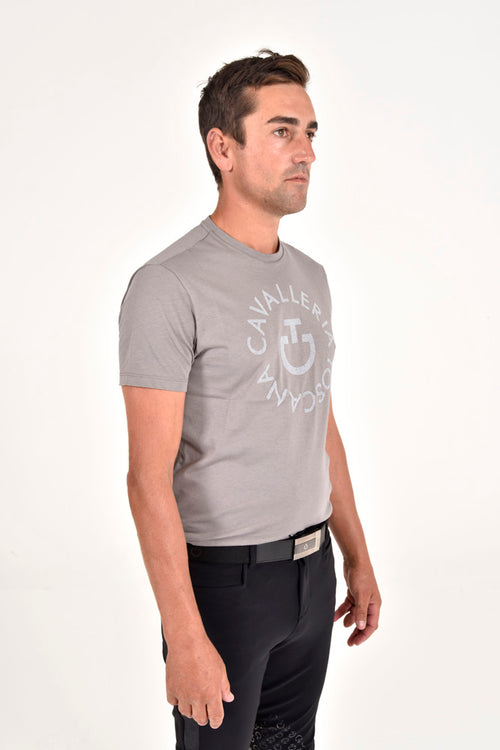 Men's CT Orbit Cotton T-Shirt - Stone Grey