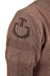 Men's Winter Wool Zip Turtleneck - Mocha (Size XL)