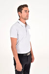 Men's Jersey Mesh S/S Training Polo - Light Grey