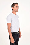 Men's Mesh T-Shirt w/ Embossed - Light Grey