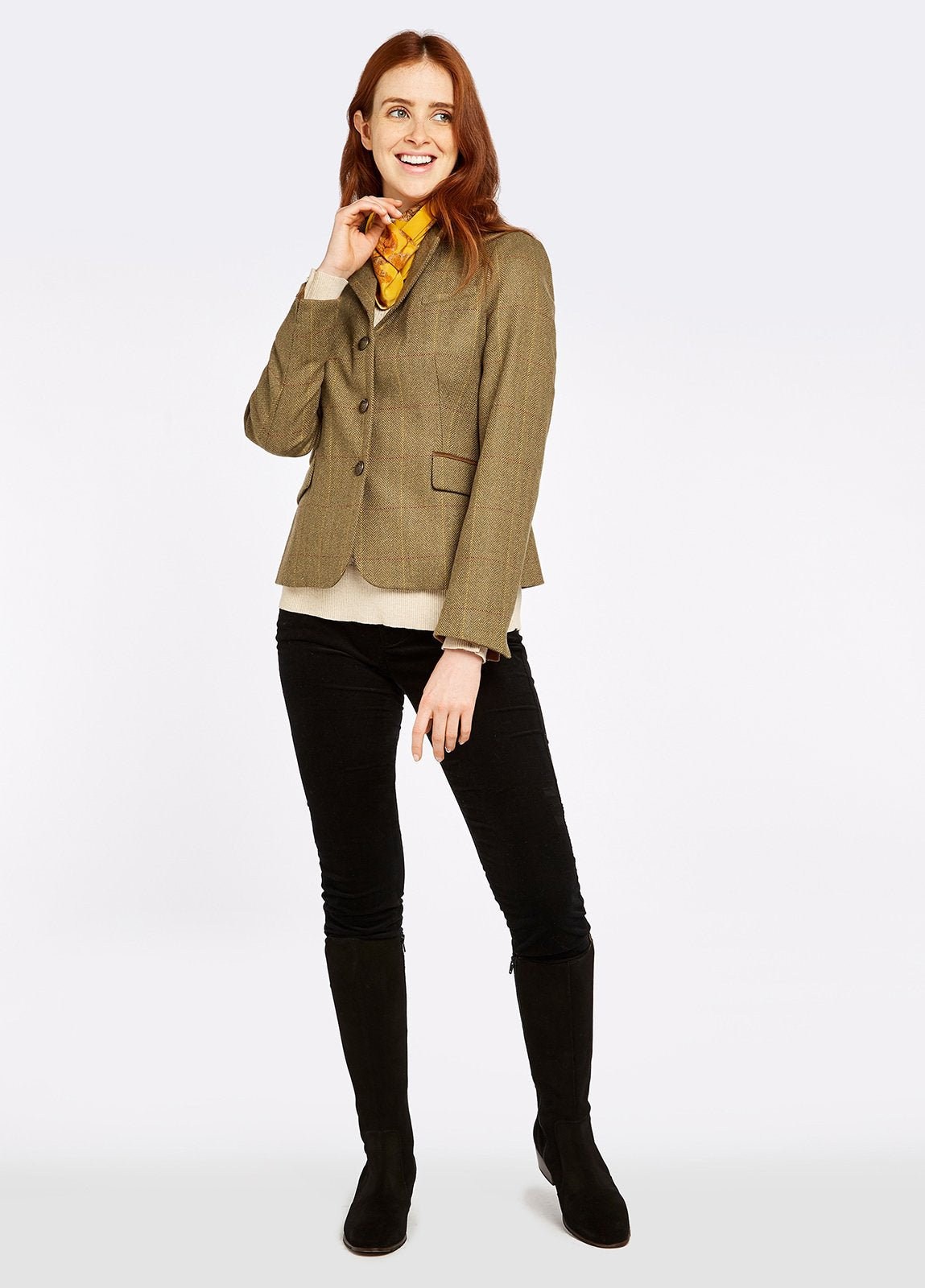 Dubarry Buttercup Tweed Jacket Elm – The Rider Shop
