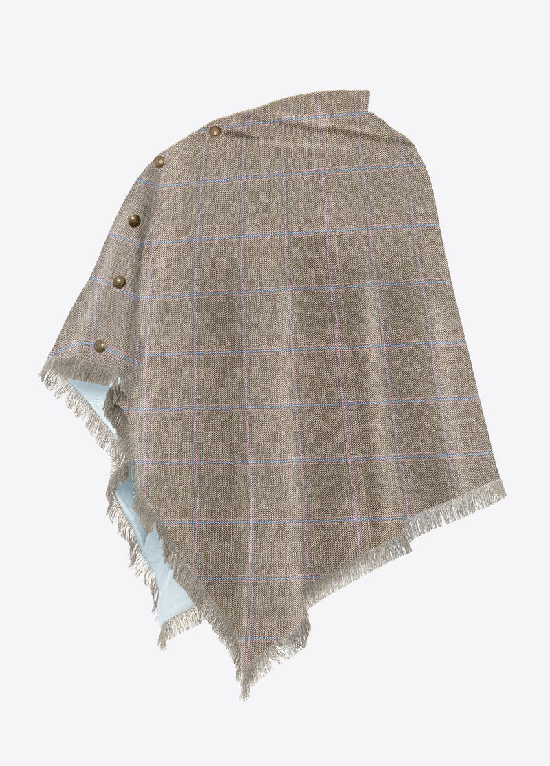 Dubarry Hazelwood Tweed Poncho - Woodrose