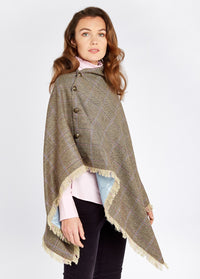 Dubarry Hazelwood Tweed Poncho - Woodrose