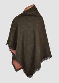 Hazelwood Tweed Poncho - Hemlock