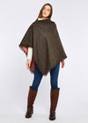 Hazelwood Tweed Poncho - Hemlock