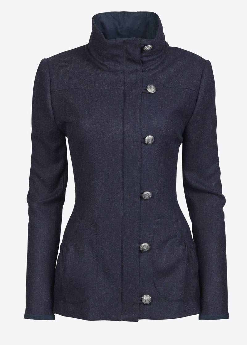 Bracken Tweed Jacket - Navy