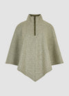 Whitebeam Tweed Poncho - Winter Moss