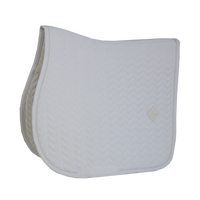 Fishbone Jump Saddle Pad - White