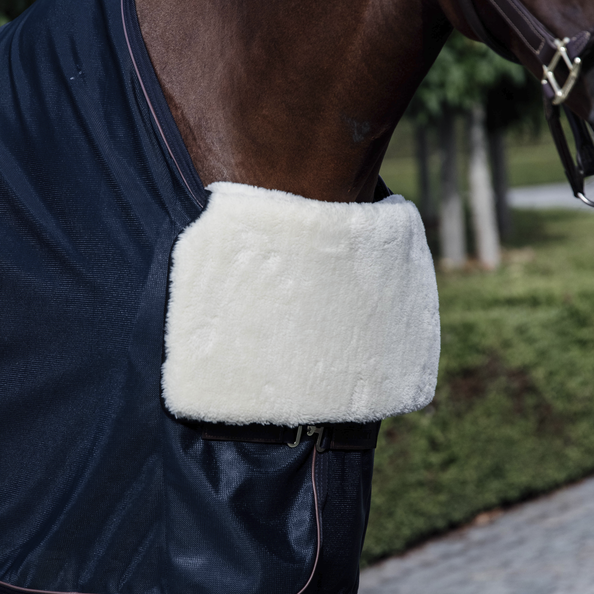 Sheepskin Chest Protection Bib - Natural