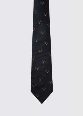 Avalon Silk Woven Tie - Navy