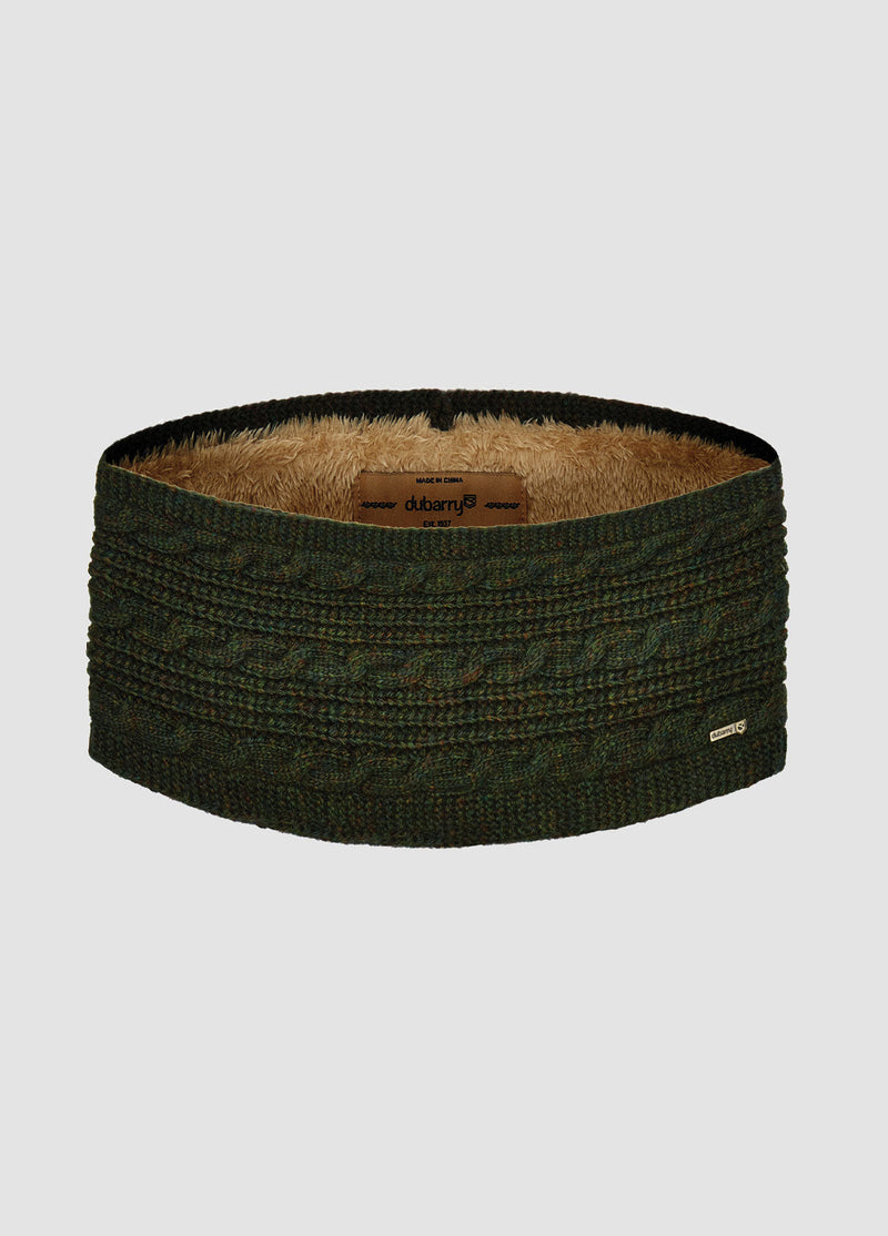 Puffin Knitted Headband - Olive