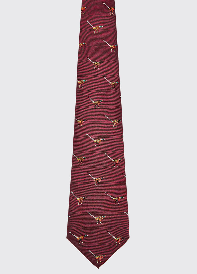 Madden Silk Woven Tie - Merlot