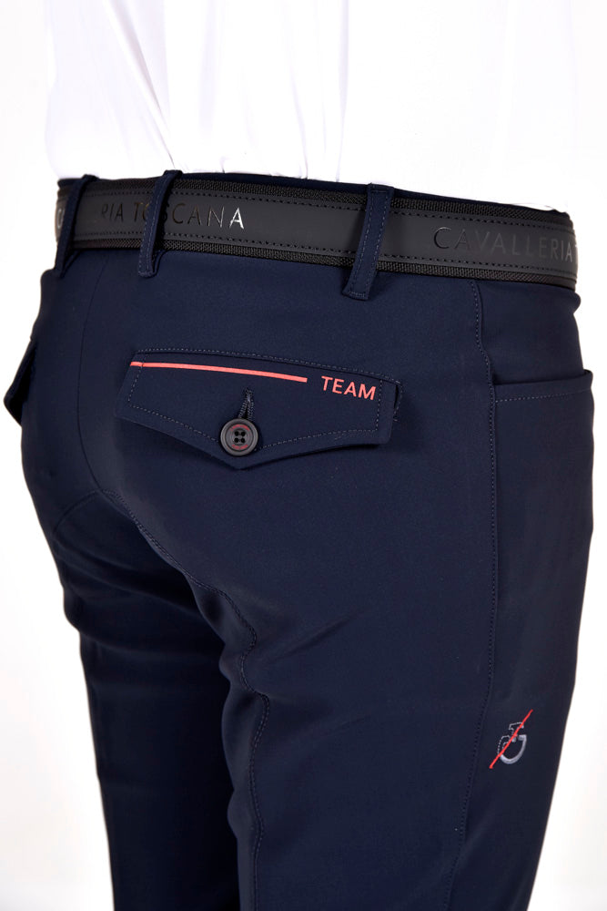 Men's CT Team Red Stripe Breeches - Navy