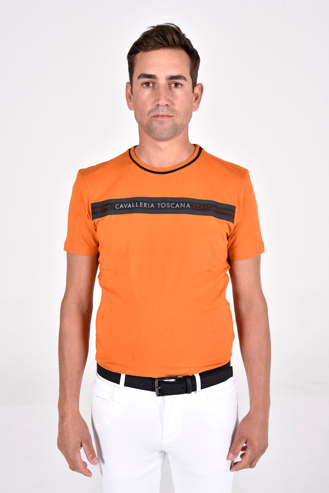 Men's CT Team Cotton T-Shirt - Orange (Size S & L)