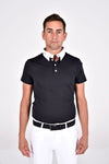 Men's Tech Pique S/S Comp Polo with Mesh - Grey