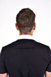 Men's R-Evo Epaulet Short Sleeve Zip Polo - Black