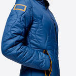 Nylon Hooded Puffer Jacket - Classic Blue