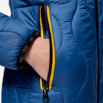 Nylon Hooded Puffer Jacket - Classic Blue