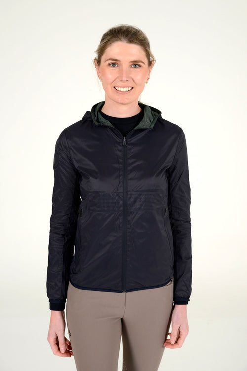 Cavalleria Toscana - Lightweight Reversible Nylon Jacket - Navy/Green