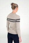 Cavalleria Toscana - Merino V-Neck Striped Sweater - Dirty White