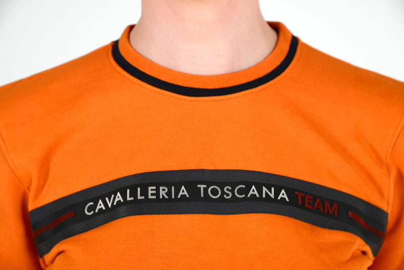 Cavalleria Toscana - Train Hard Ride Easy Crew Neck - Burnt Orange