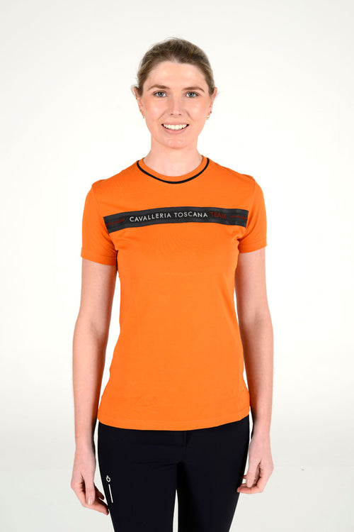Cavalleria Toscana - CT Team Cotton T-Shirt - Burnt Orange