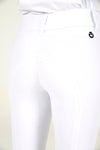 Cavalleria Toscana - Full Grip American Breeches w/ Perf Logo Tape Piquet - White