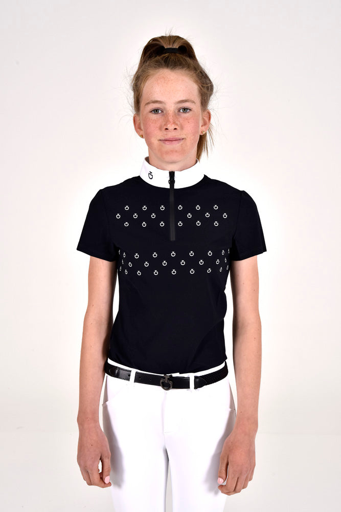 Mini CT Print S/S Polo - Navy (Childs 10)