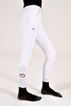 CT Logo Young Rider Breeches - White