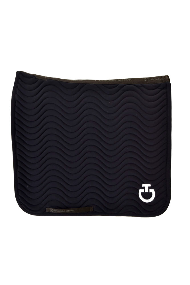 Quilted Wave Dressage Pad - Navy