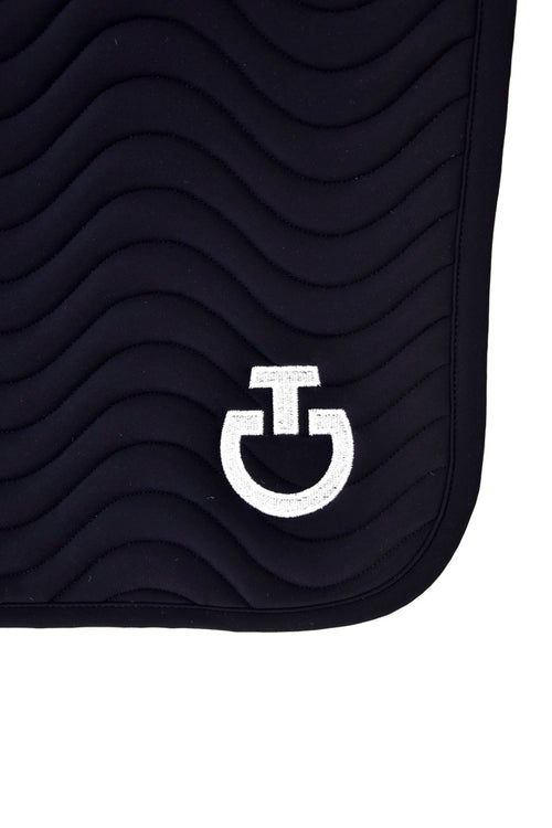 Quilted Wave Dressage Pad - Navy
