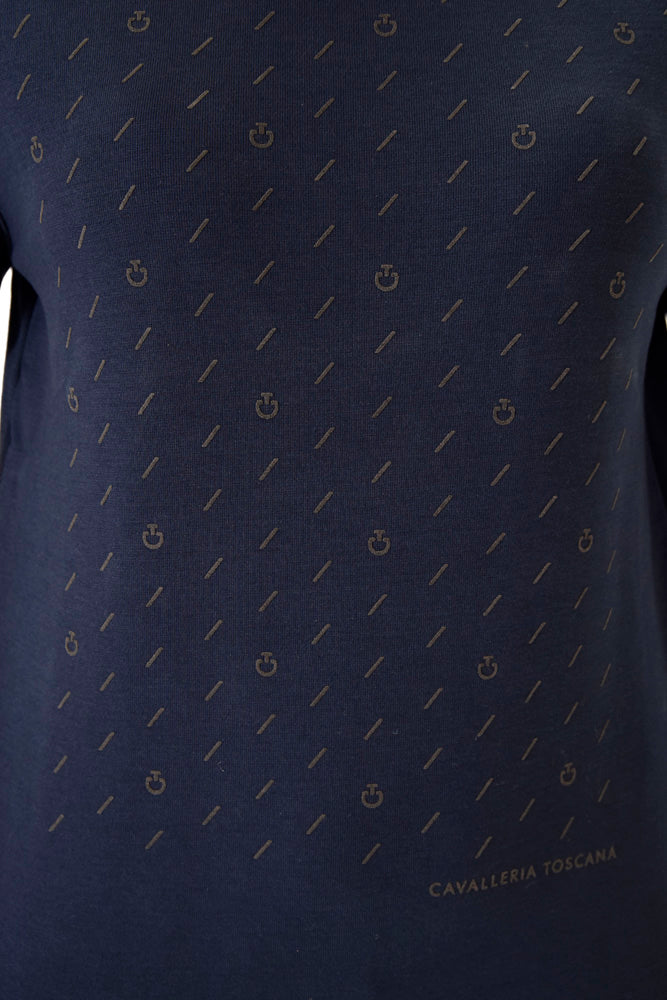 Dash Cotton Crew Neck - Ocean Blue
