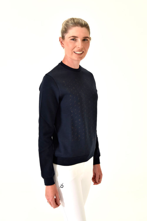 Dash Cotton Crew Neck - Ocean Blue