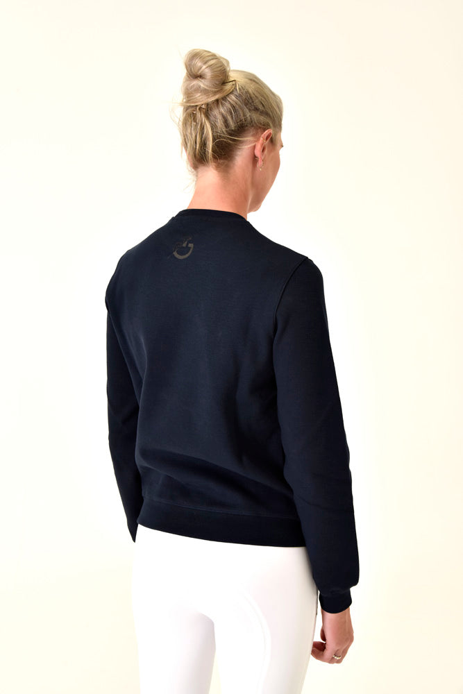 Dash Cotton Crew Neck - Ocean Blue